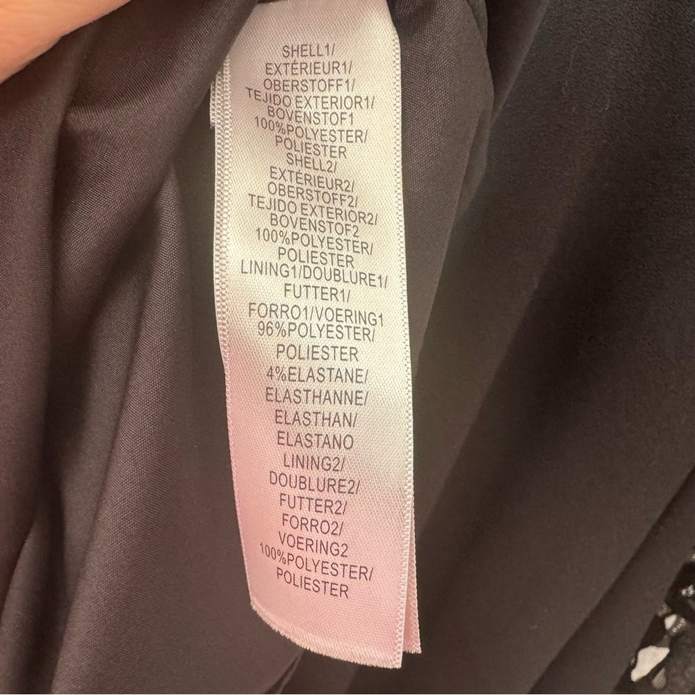 Aidan Mattox Black Lace Fit & Flare‎ Dress Size 8 Evening Semi Formal Date Night - Picture 9 of 9